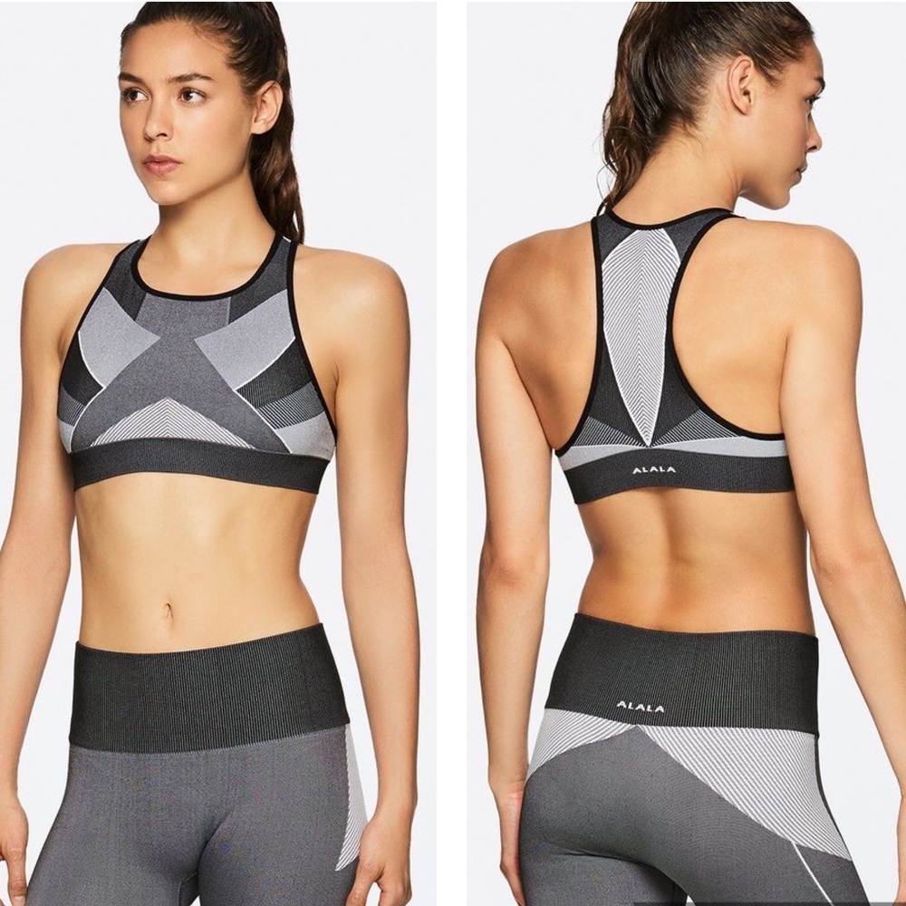 ALALA Score Bra Black and Gray in Medium